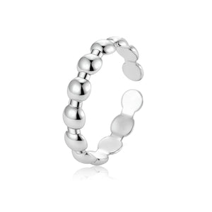 Ring ovalen patronen zilver