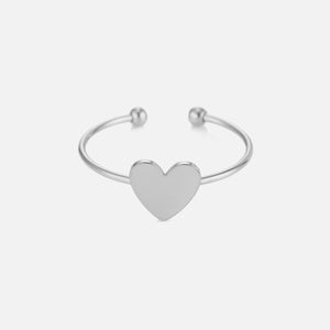 Ring basic hart zilver