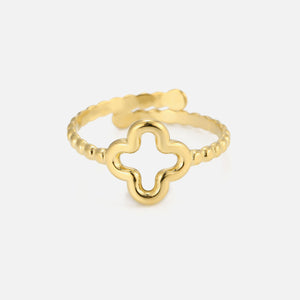 Ring open klaver goud