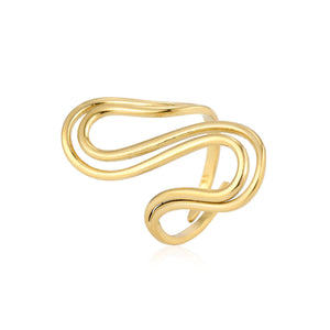 Ring wave goud