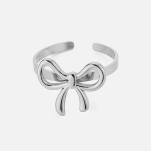 Ring fancy strik zilver