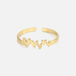 Ring multi hearts goud