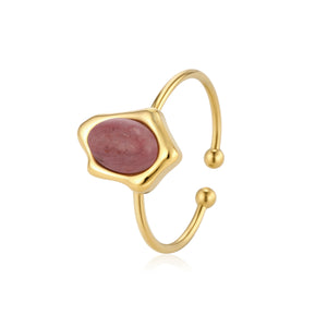 Ring roze edelsteen goud