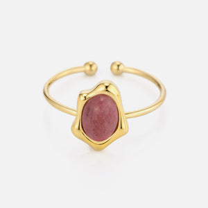 Ring roze edelsteen goud
