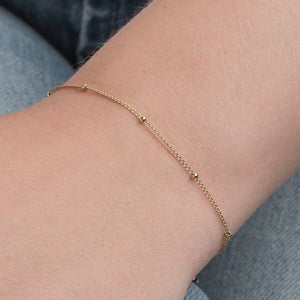 Armband bolletjes goud