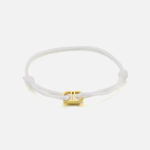 Armband connected wit/goud