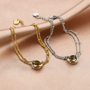 Armband connected zilver