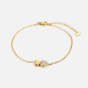 Armband loved heart goud