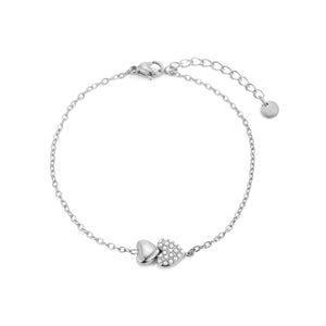 Armband loved heart zilver