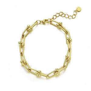 Armband lux link goud