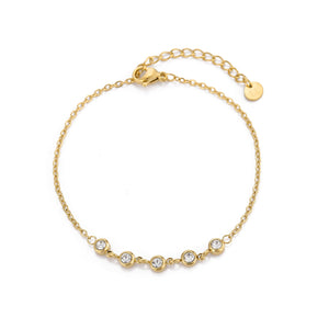 Armband met zirkonia goud