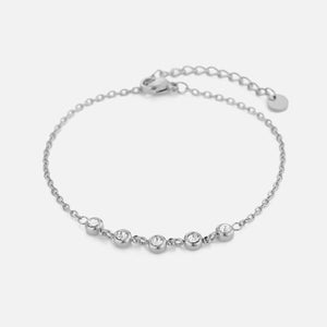 Armband met zirkonia zilver