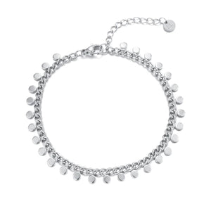 Armband muntjes zilver