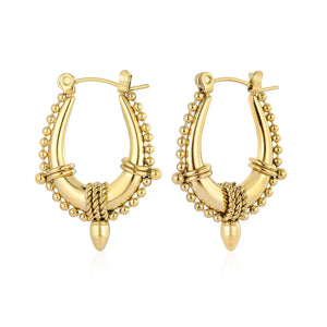 Bali glow oorbellen goud