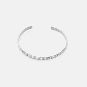 Bangle facetten zilver