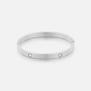 Bangle steentje zilver