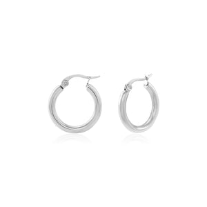 Basic 2cm creolen zilver