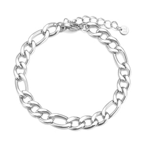 Basic armband 7mm zilver