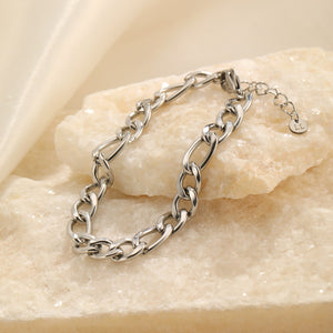 Basic armband 7mm zilver