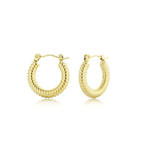 Basic bali oorbellen goud