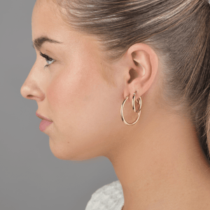 Basic hoops 3cm goud