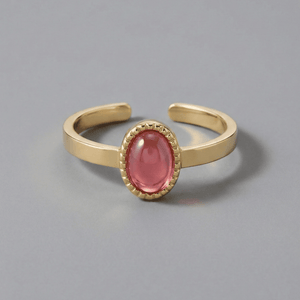 Birthstone ring goud