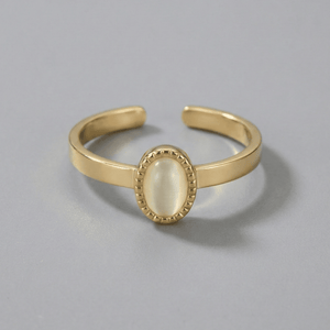 Birthstone ring goud