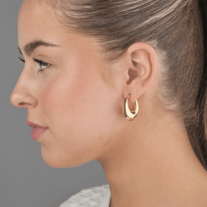 Chunky oorbellen goud