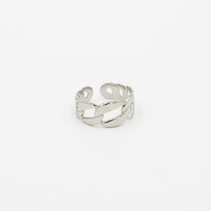 Chunky ring zilver