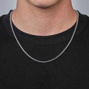 Colier ketting 4mm Zilver