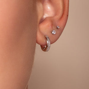 Creolen shine zilver