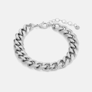 Cuban armband 10mm Zilver