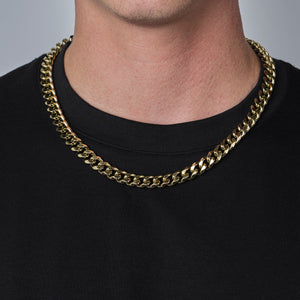Cuban ketting 10mm Goud