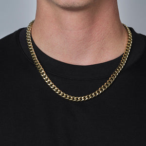 Cuban ketting 8mm Goud