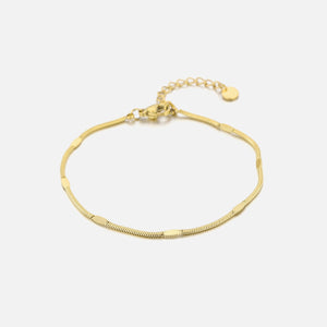 Dunne motief armband goud
