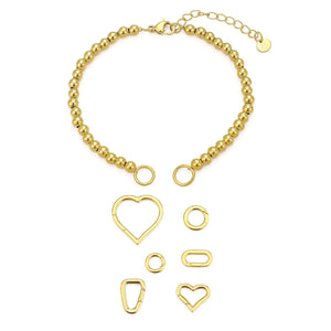 DYO Premium bolletjes armband goud