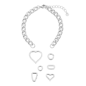 DYO Premium cuban armband zilver