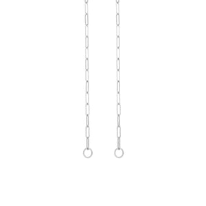 DYO premium paperclip ketting zilver