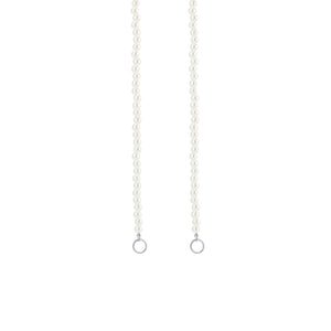 DYO premium parel ketting zilver