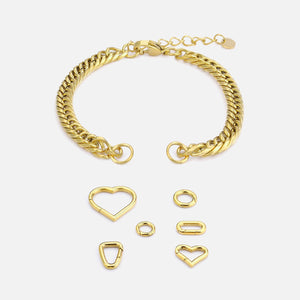 DYO Premium schakel armband goud