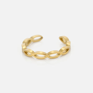 Ear cuff open schakels goud