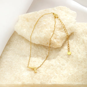 Enkelband bedeltje goud