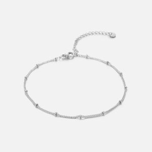 Enkelband fancy bolletjes zilver