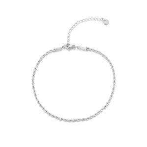 Enkelband gedraaid 2mm zilver