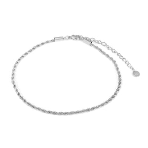 Enkelband gedraaid zilver