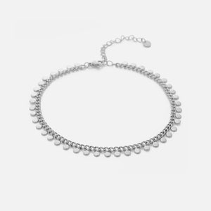 Enkelband muntjes zilver