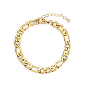 Figaro armband 8mm Goud