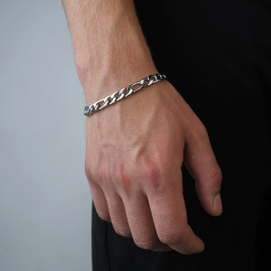 Figaro armband 8mm Zilver