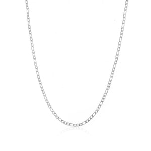 Figaro ketting 2mm Zilver