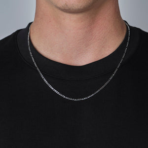 Figaro ketting 2mm Zilver